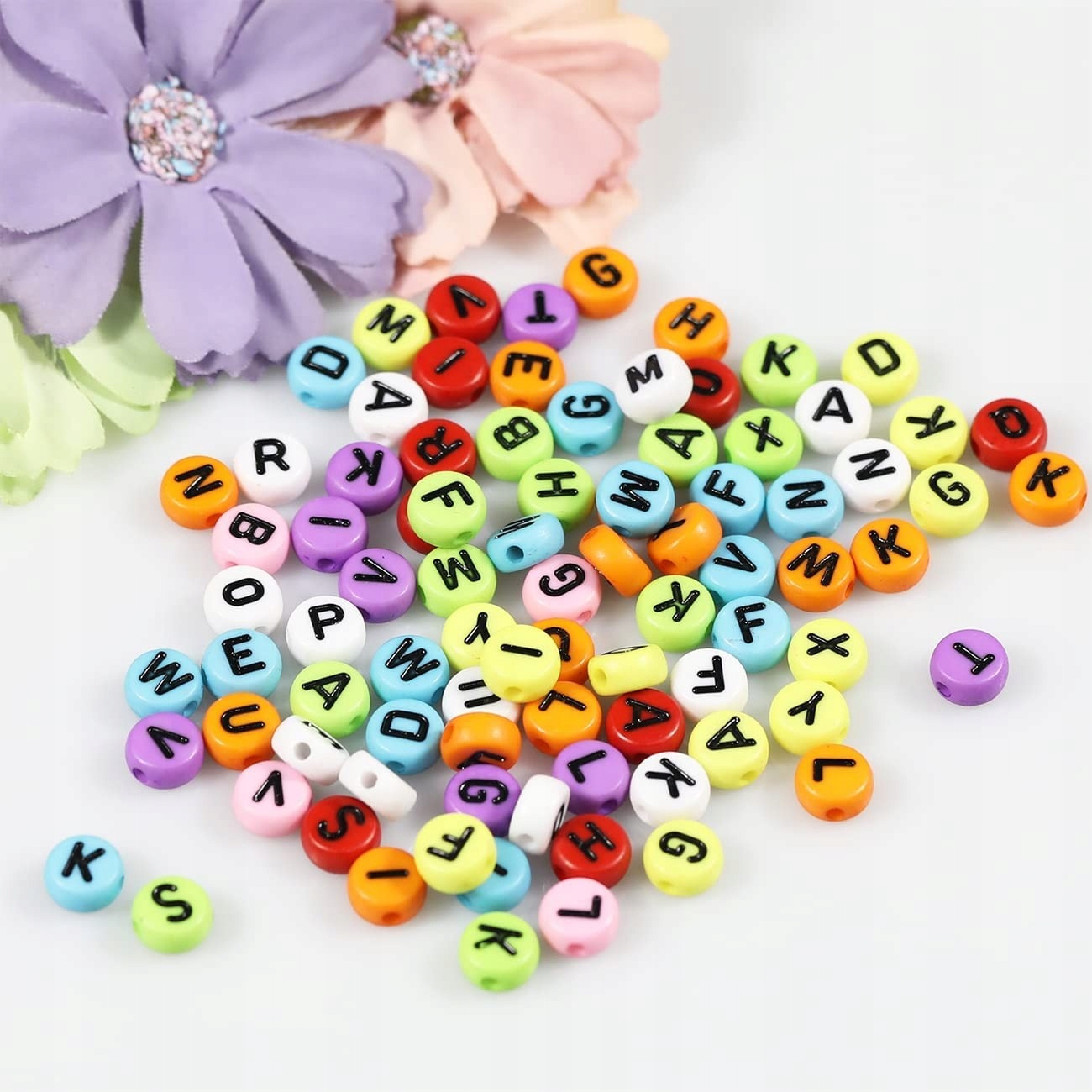 KORALIKI do ROBIENIA BRANSOLETEK Literki DIY Kod producenta 4898