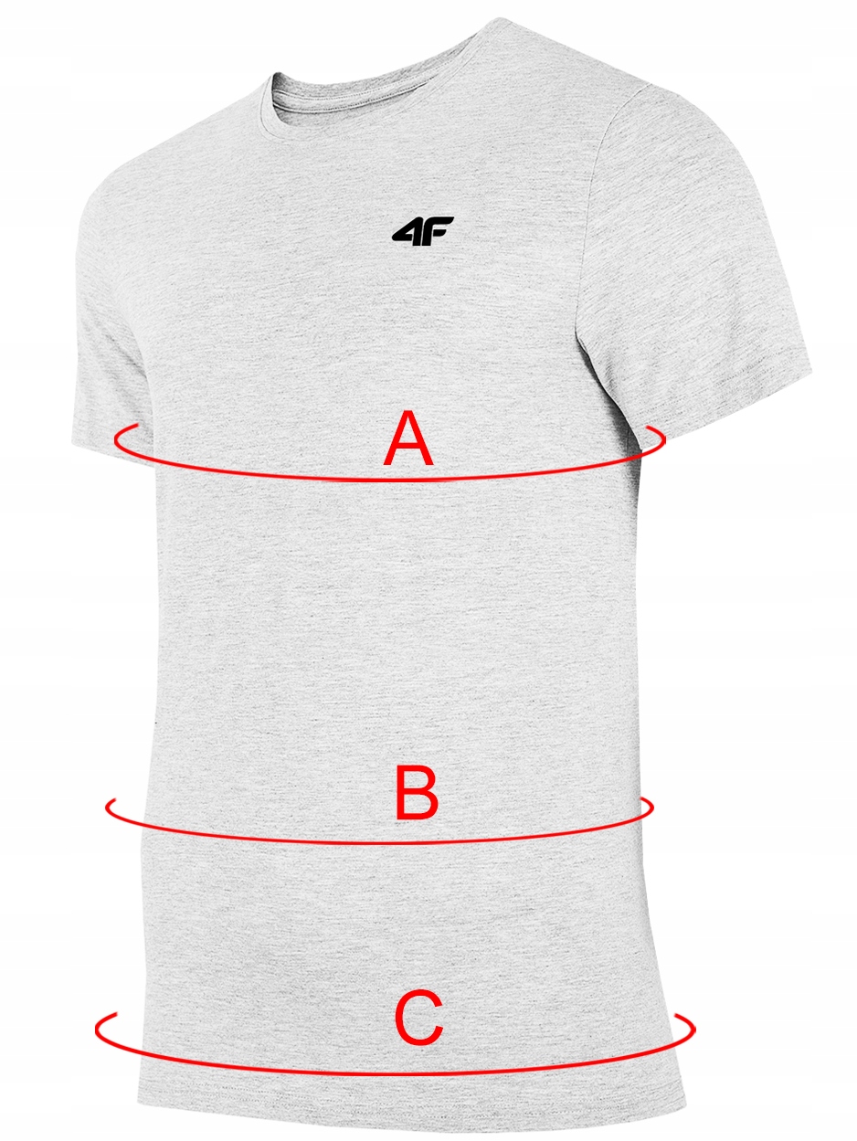 KOSZULKA MĘSKA 4F T-SHIRT BAWEŁNIANY PODKOSZULEK SPORTOWY CO DZIEŃ 2256 XXL Linia regular