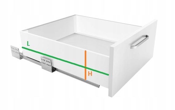 SZUFLADA SEVROLLBOX SLIM H-199 L=350 BIAŁA Marka Sevroll