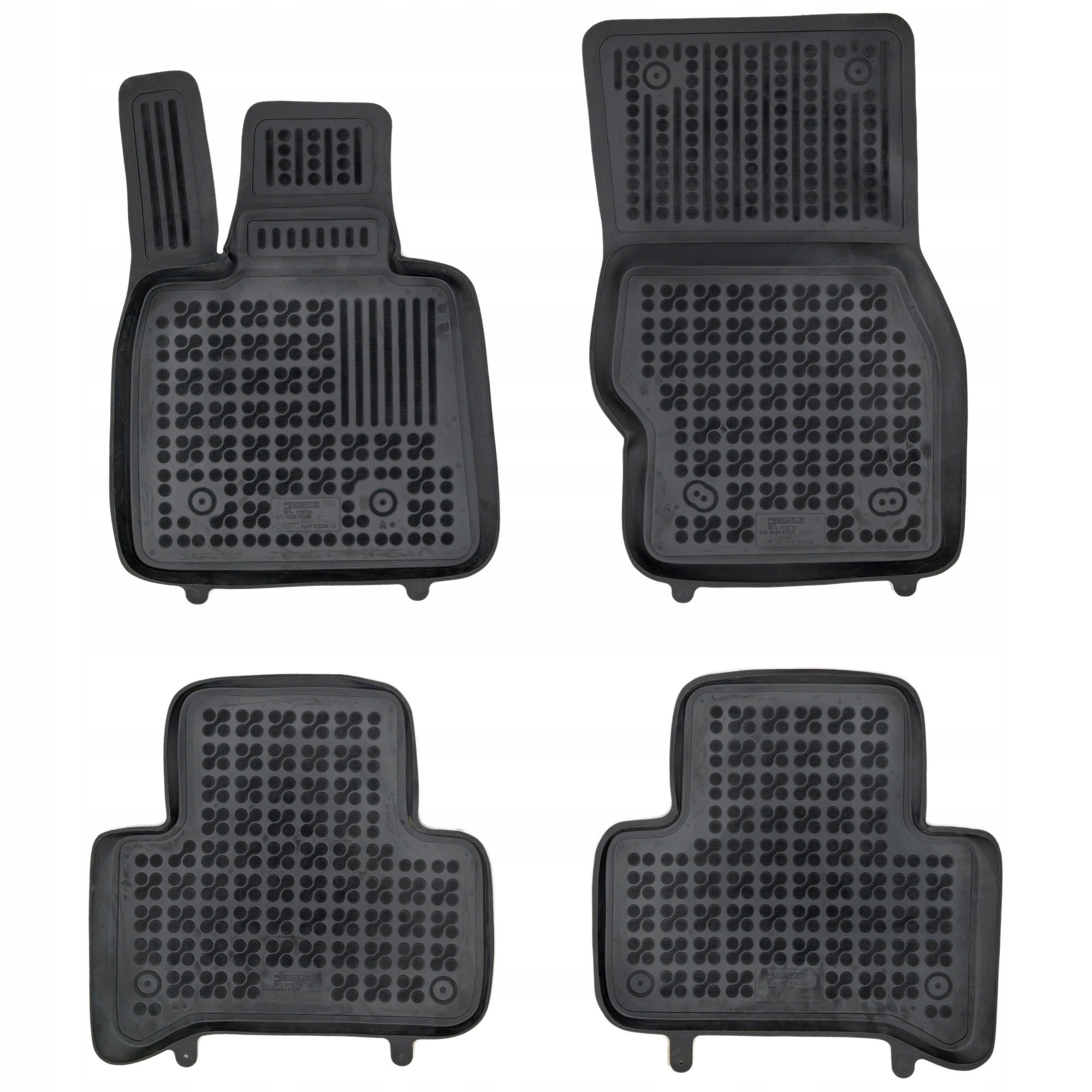 Dywaniki gumowe korytka samochodowe Alfa Romeo Stelvio od 2016