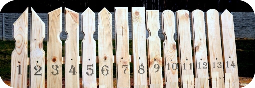 Sztachety ogrodzeniowe drewniane 200 cm balaski Szerokość 0.09 m