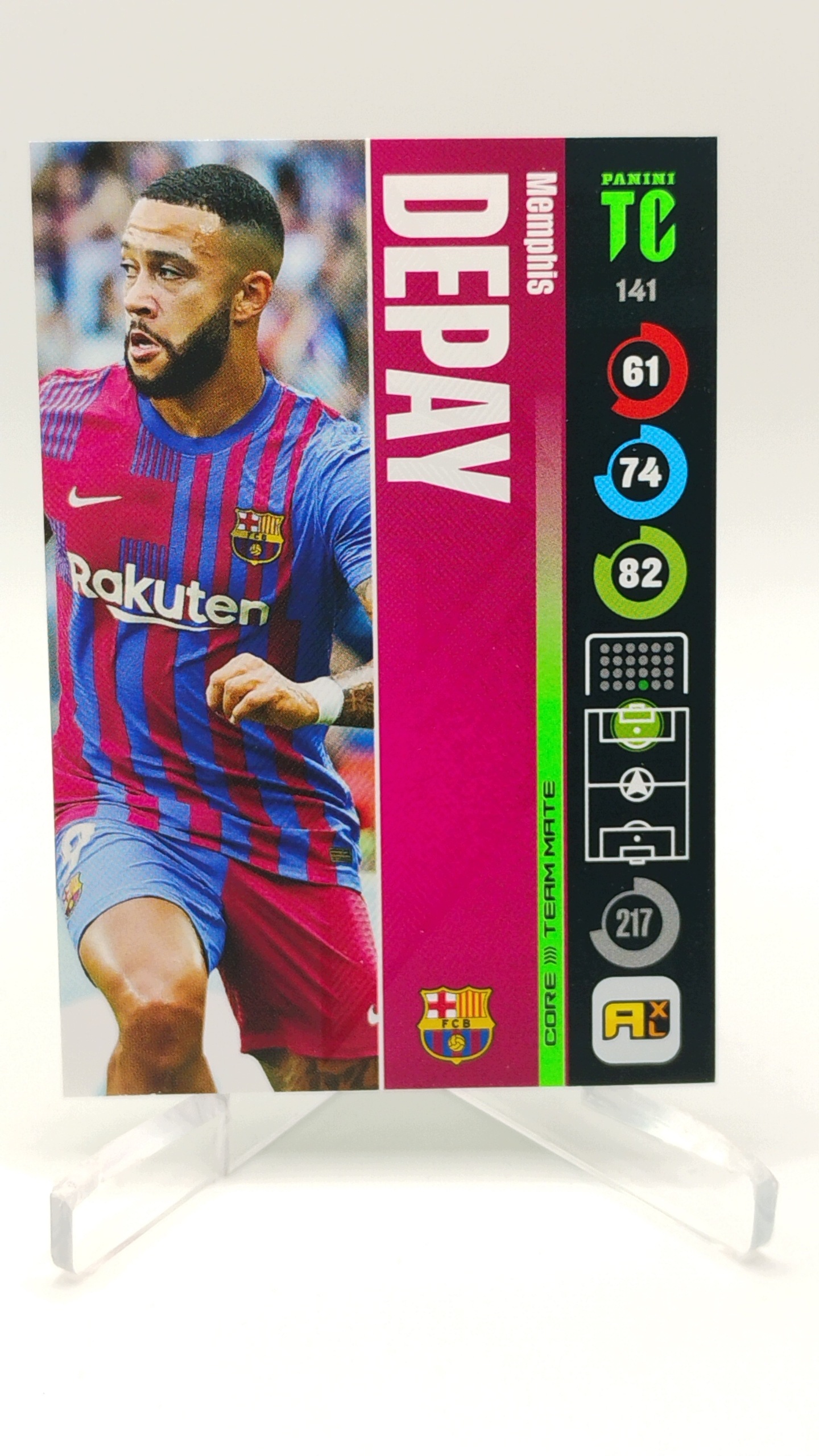 Panini Top Class 2022 Team Mate 141 Memphis Depay Fc Barcelona