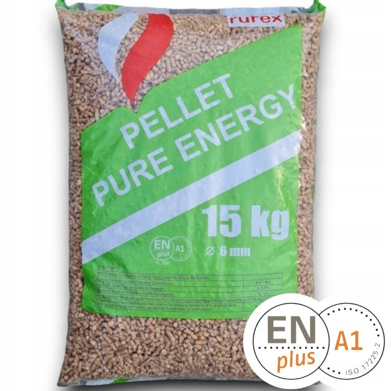 Pellet Rurex 6 mm Opał Workowany Paleta 975 kg
