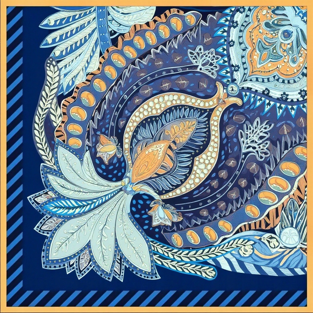 Hedvábný Šátek 100% Přírodní Morušový Hedvábí, Prémiová Kvalita+