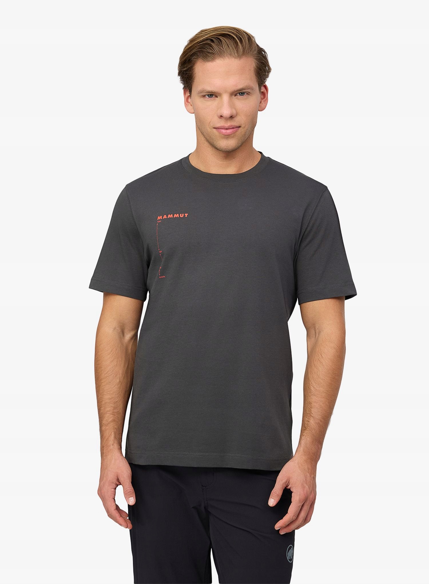 Lezecké tričko Mammut Base T-Shirt Avy gabbro L