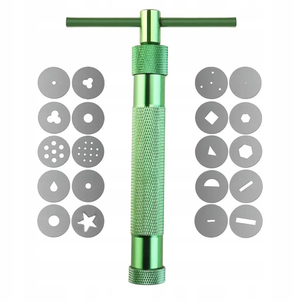 PISTOLET WYCISKACZ DO LUKRU MASY CUKROWEJ DEKORATOR + 20 KOŃCÓWEK Rodzaj akcesoriów dekorator