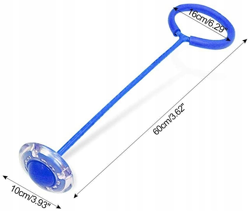 Hula hop na nogę Skipper skakanka świecąca gra LED Średnica 0.5 cm
