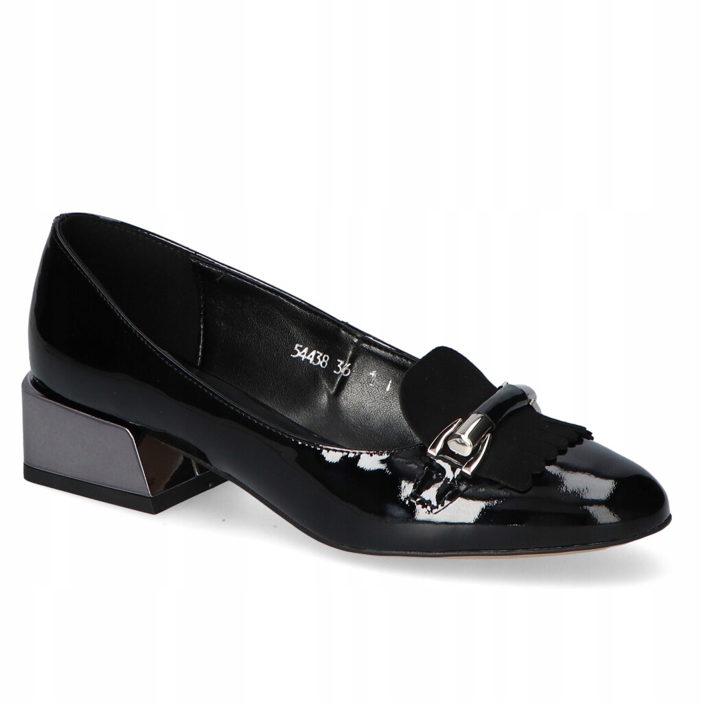 Polobotky Sagan 4438 Černý lak 37