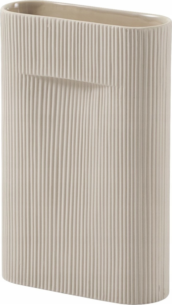Muuto Ridge Váza pre kvety 35 cm Béžová