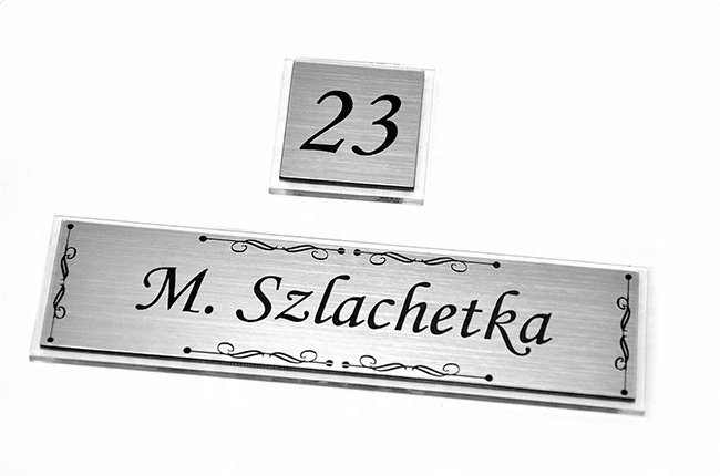 

Tabliczka na drzwi , z numerem Grawer extra!