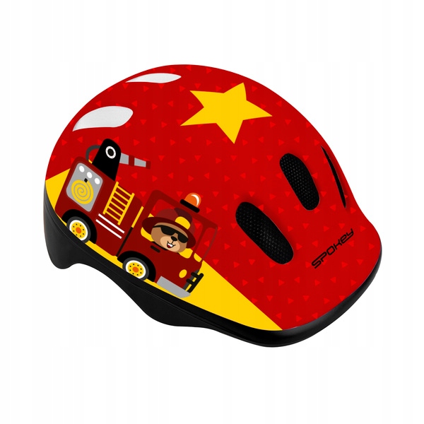 

Kask rowerowy dziecięcy straż pożarna regulowany