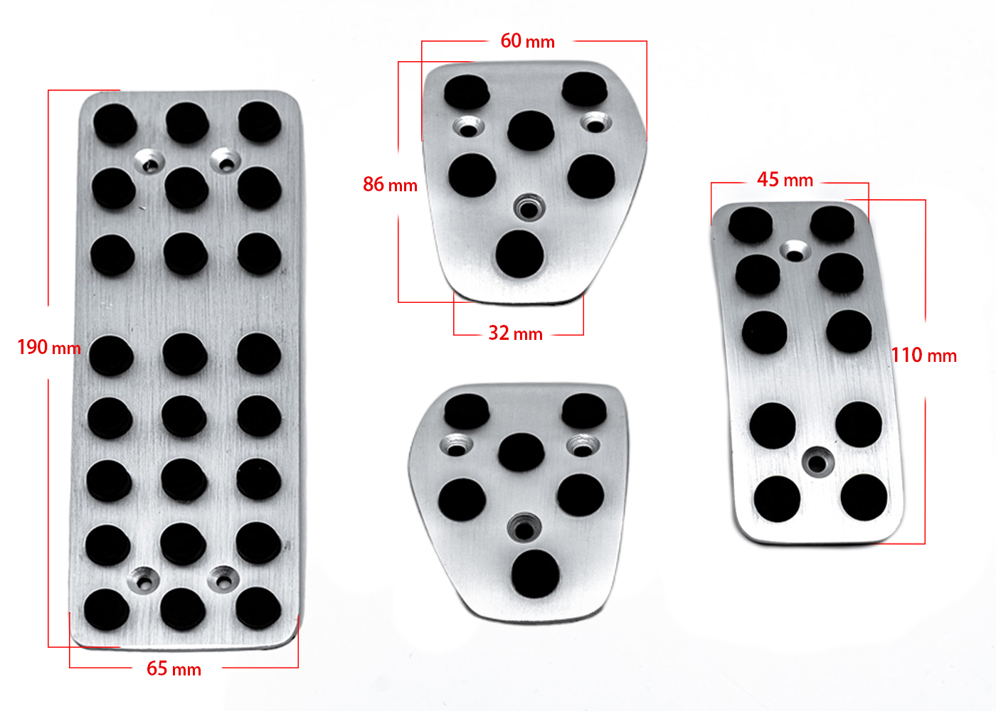 Nakładki na Pedały PEUGEOT 2008 2011-2018 SPORT ALUMINIUM manual Numer katalogowy producenta PEDAŁY PEUGEOT 2008 mt