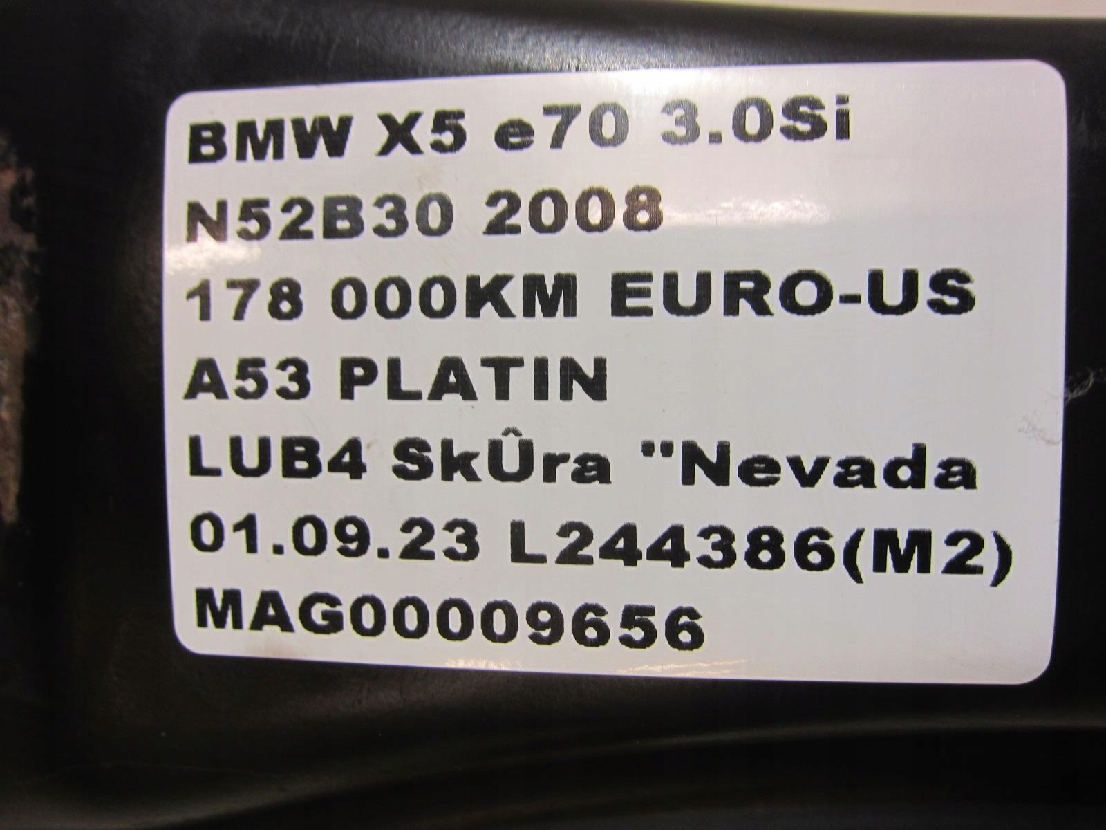 BMW E70 X5 TRAVERSA paraurti posteriore posteriore 7158449