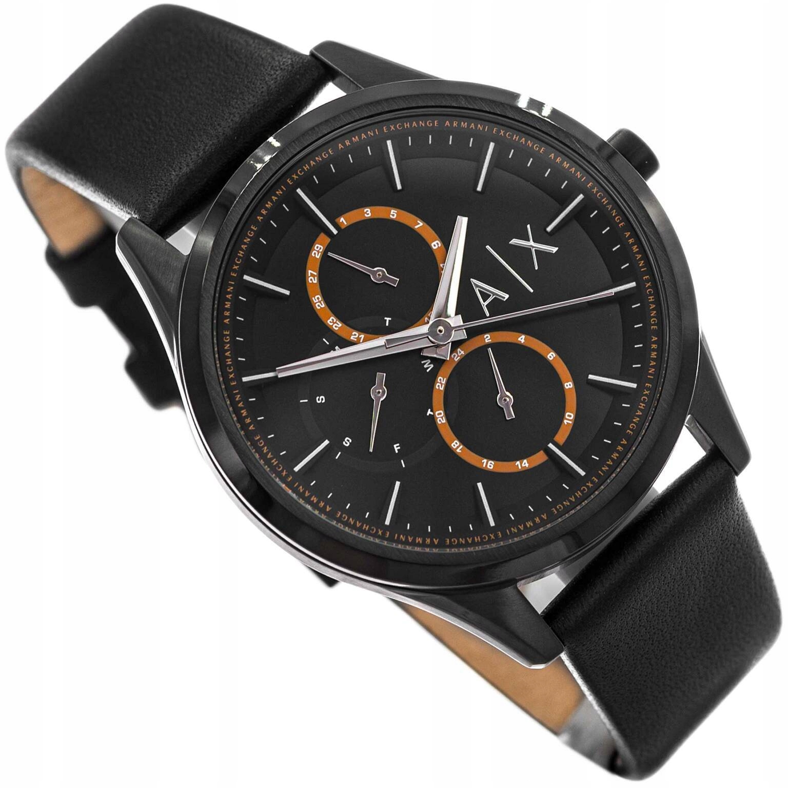 Pánské Hodinky Armani Exchange AX1886 Dante Černé Na Řemínku Datumovka 50 M
