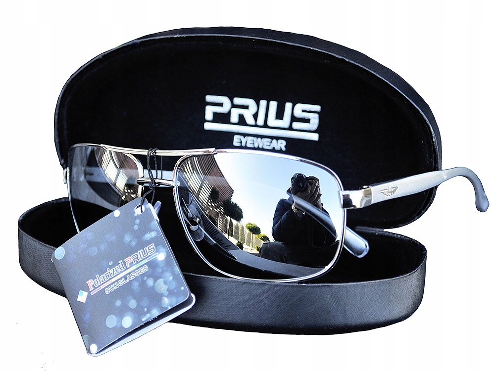 

Okulary Męskie Polaryzacyjne Aviator Fleks Etui