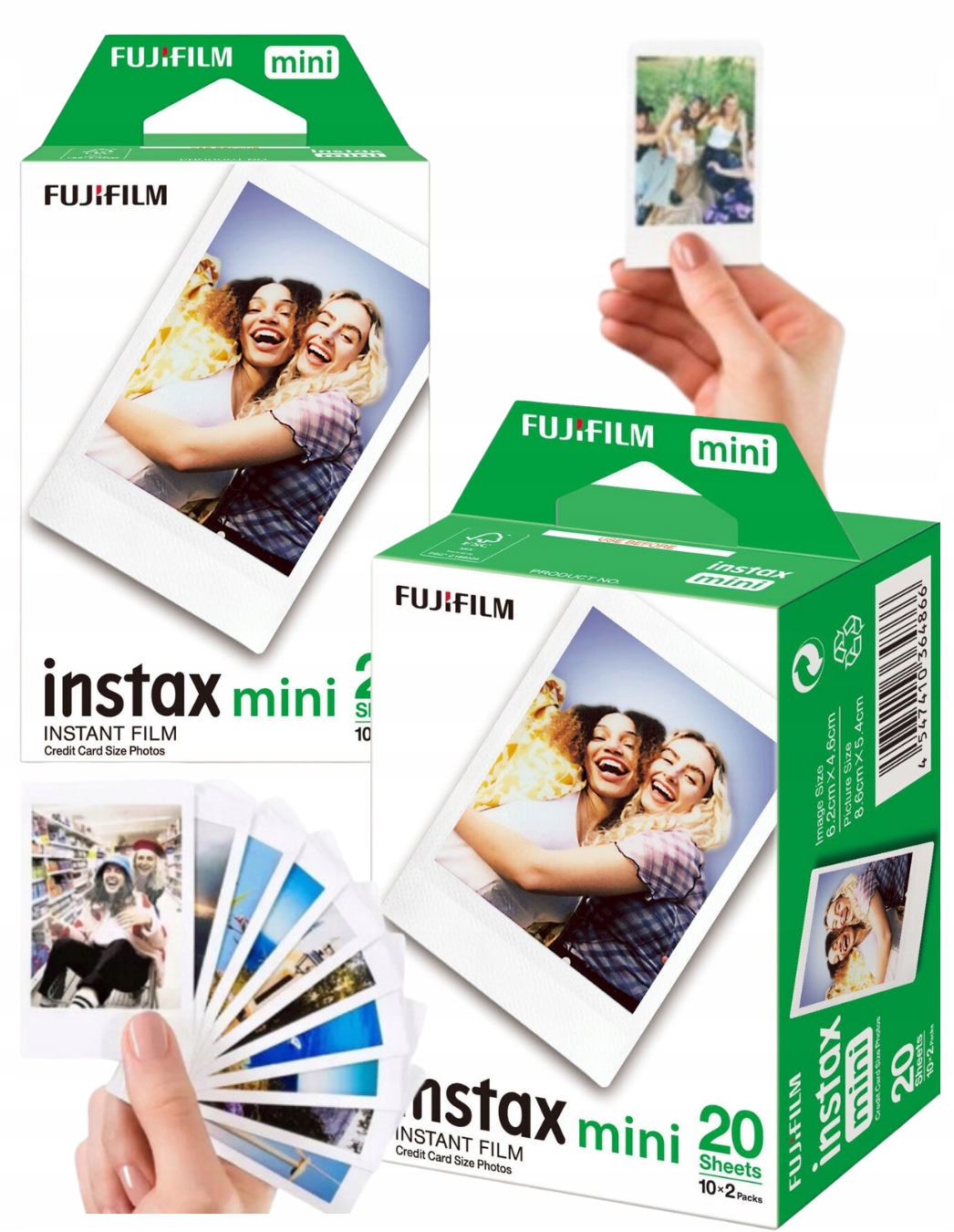 Wkład do aparatu Fujifilm Instax Mini 20 szt. błyszczące