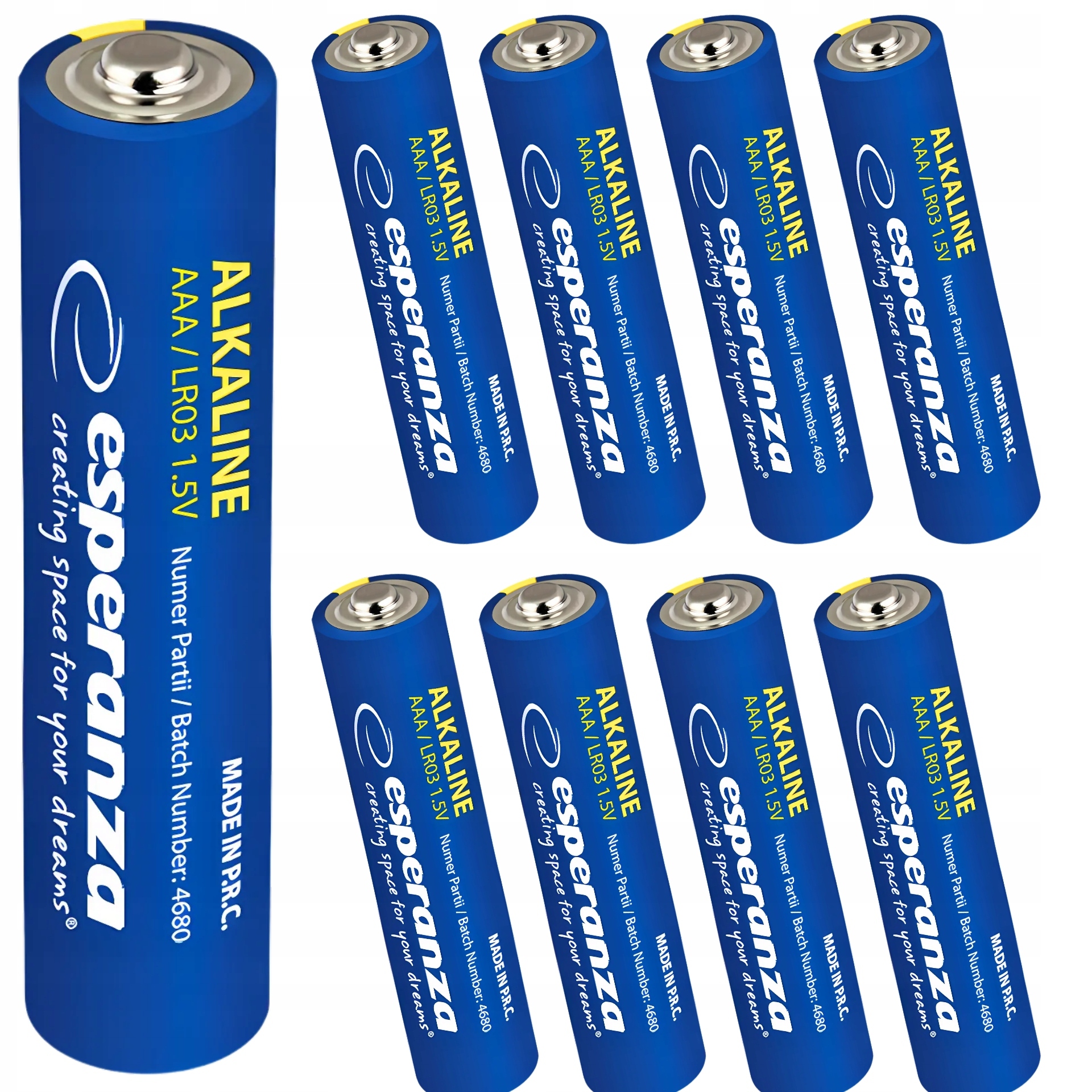 Bateria alkaliczna Esperanza AAA (R3) 8 szt.
