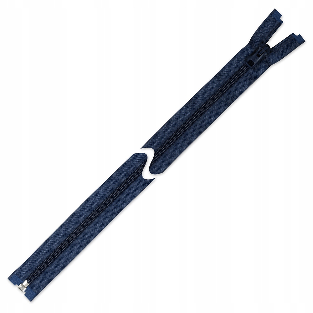 Zamek błyskawiczny do kurtki 70 cm granatowy żyłka