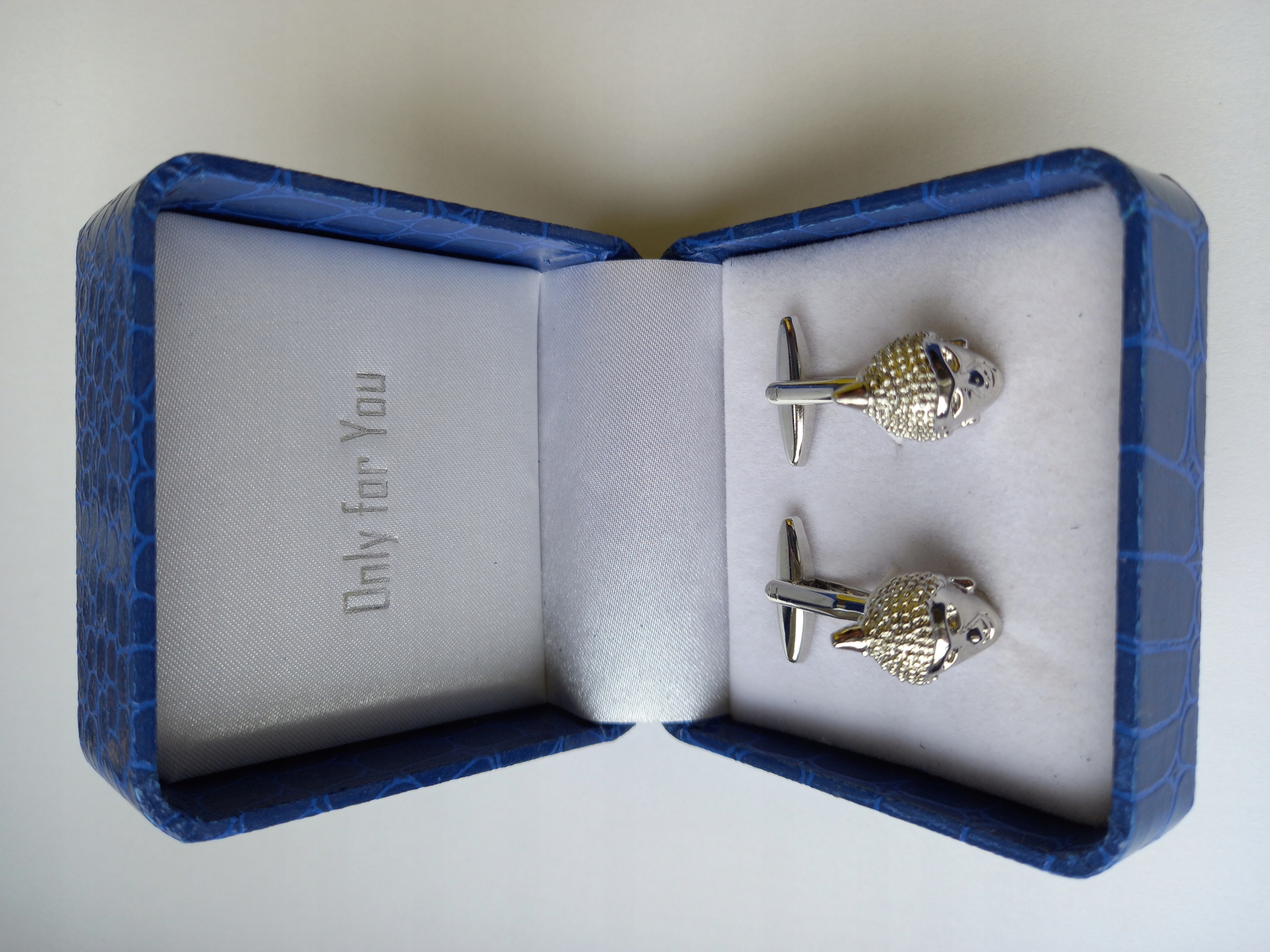 Stříbrné manžetové knoflíčky Hlava Buddhy