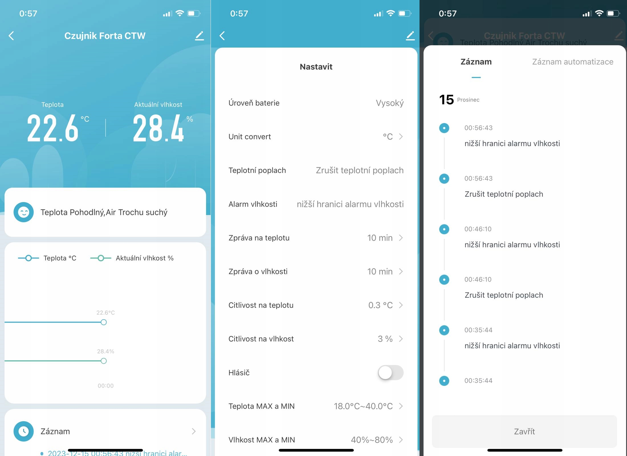 TERMOMETR HIGROMETR WIFI TUYA SMART LIFE Cechy dodatkowe łączność z wifi