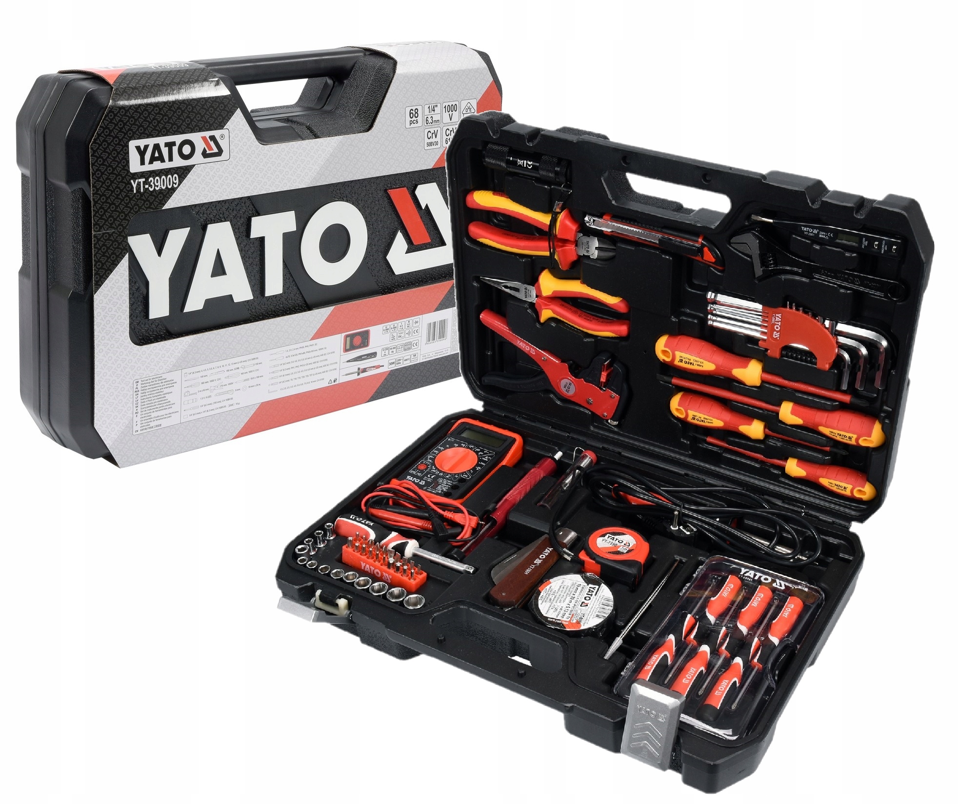 Sada Náradia Pre Elektrikárov 68 ks Yato YT-39009