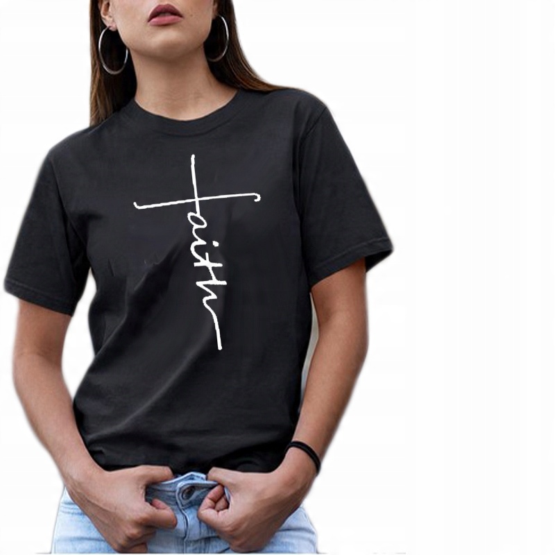 

Koszulka damska t-shirt z nadrukiem Faith L