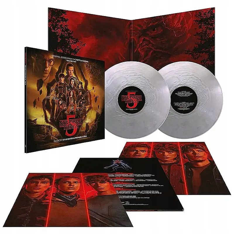2LP Kyle Dixon: Stranger Things 5: Volume Two Coloured Silver Metallic Marb