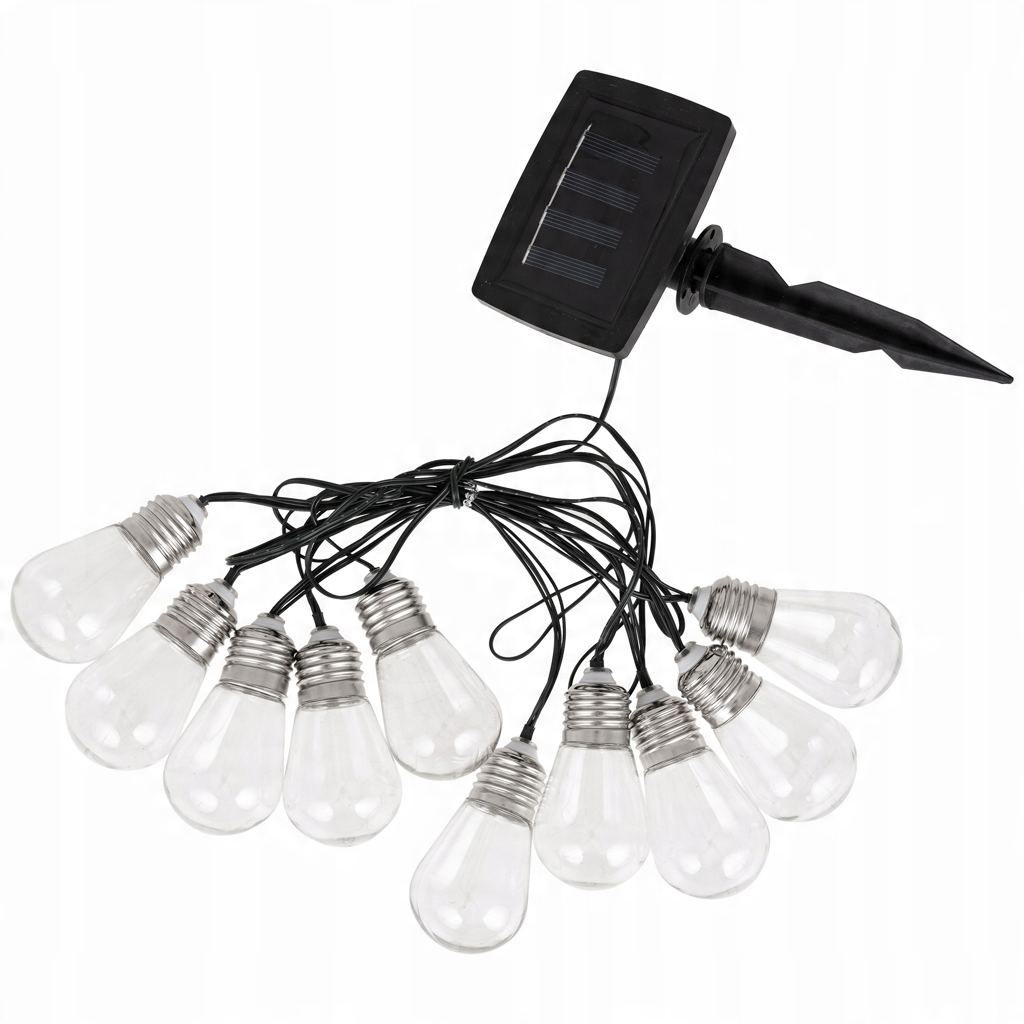 

Girlanda Ogrodowa Solarna Wisząca 10x Żarówka Led