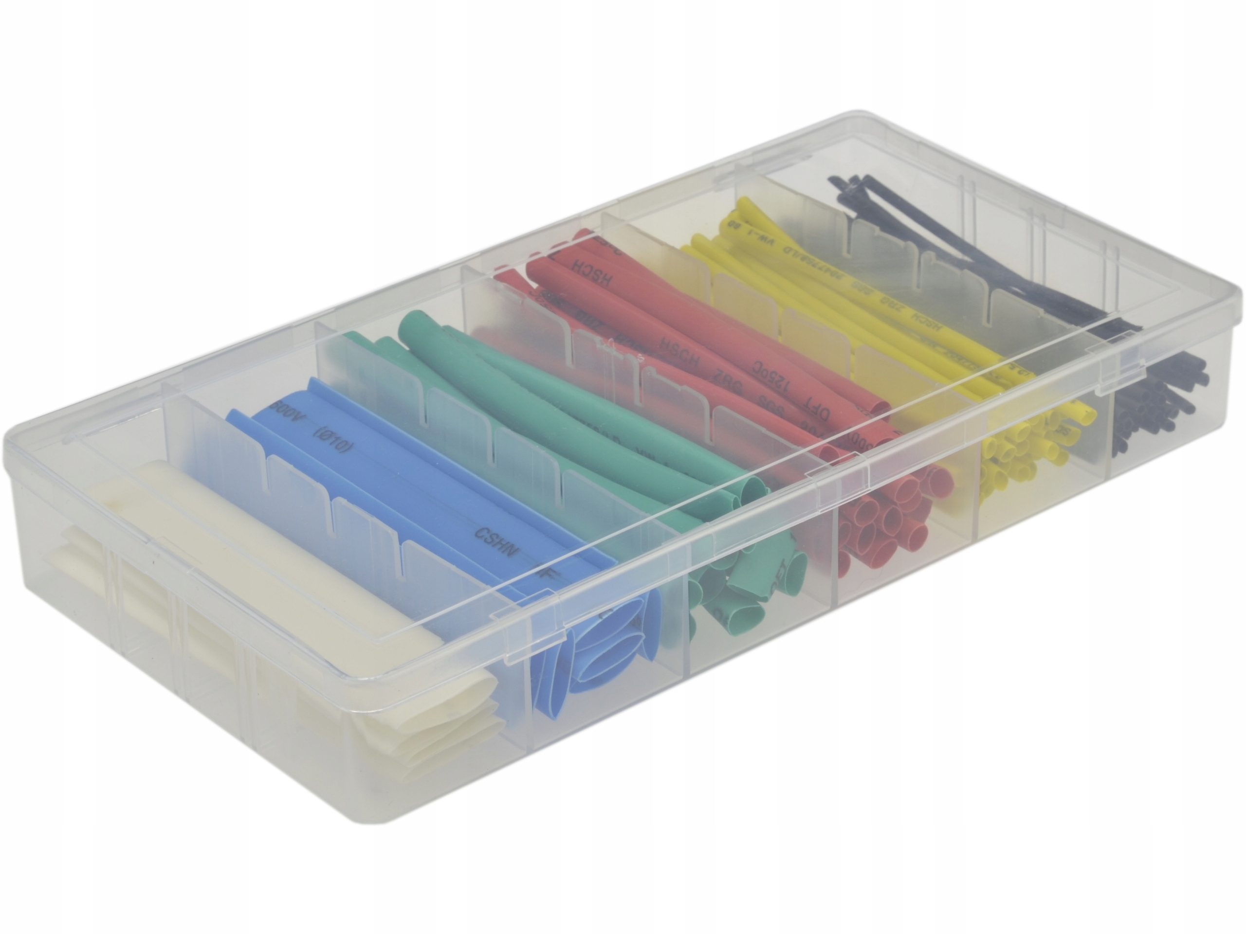 Zestaw rurek termokurczliwych 100 szt KOLOR Materiał polietylen