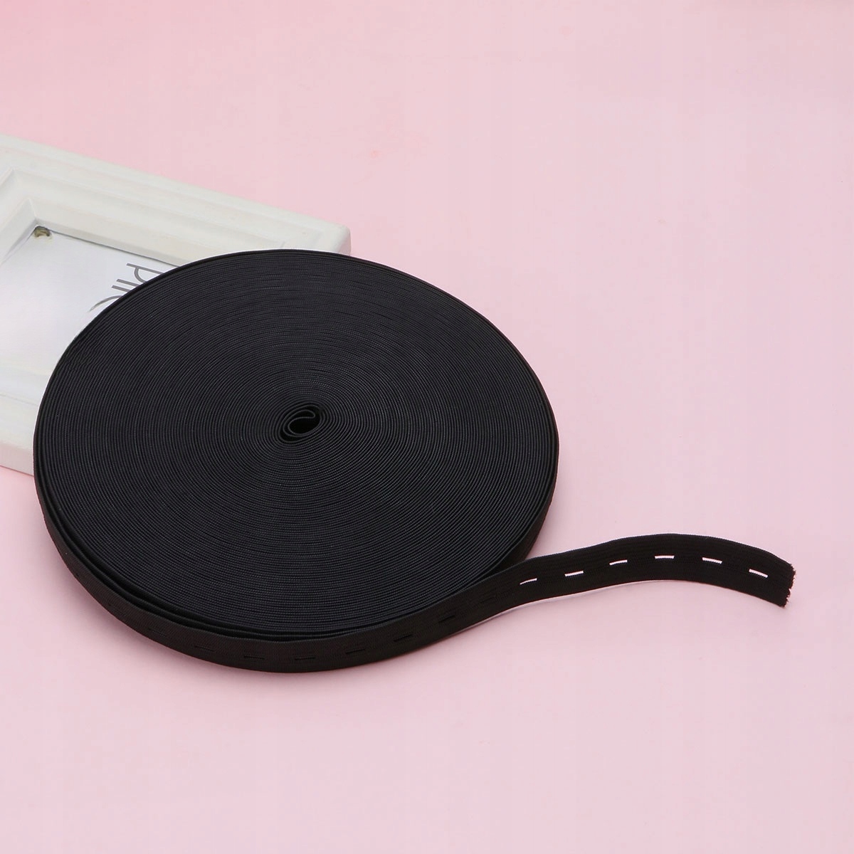 CZARNE SPODNIE Z DZIANINYM ELASTYCZNYM PASEM Seria other