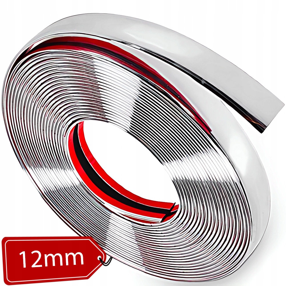 Гибкая полоса полосы хром 12мм, 8м