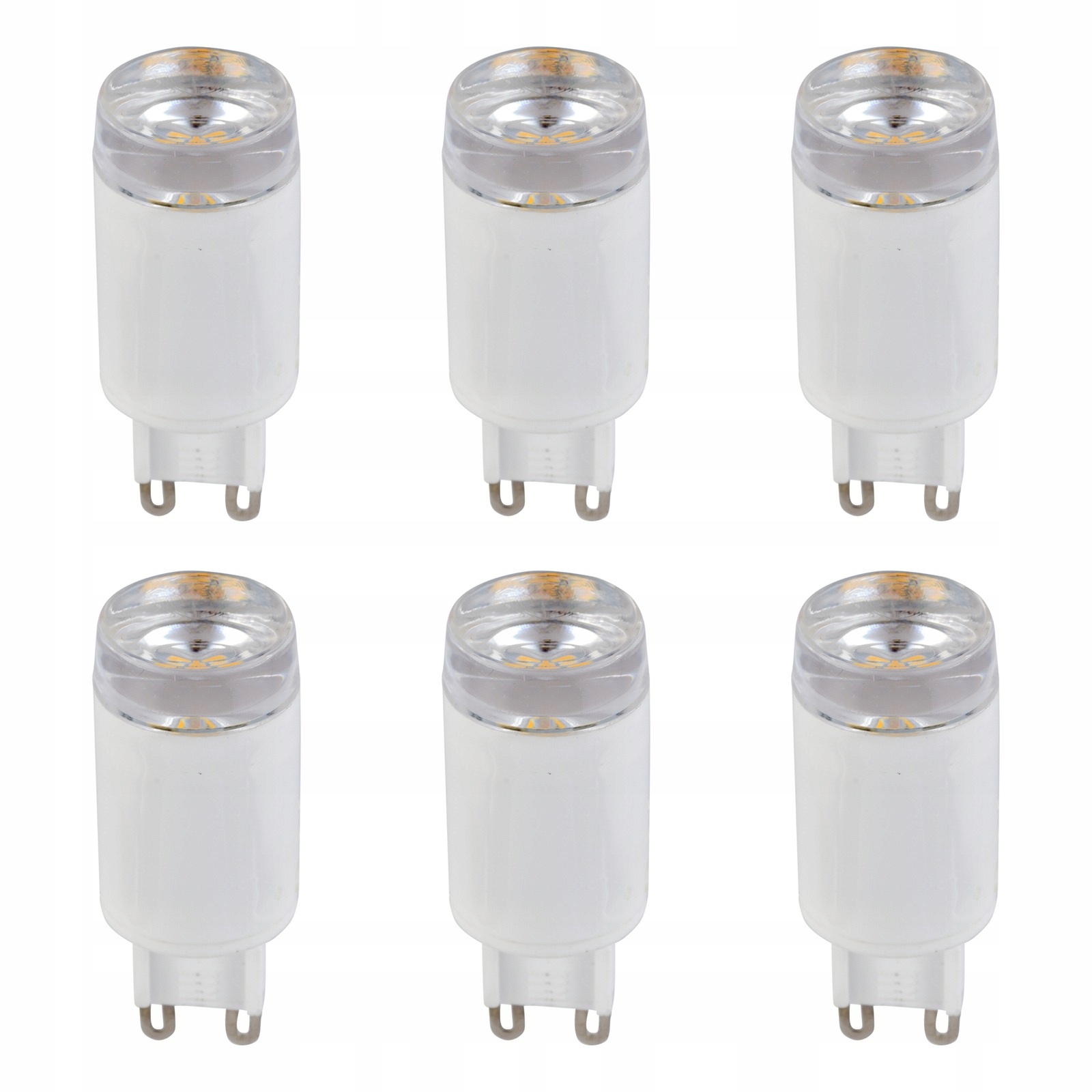Tk Lighting Sada 6x Led žárovka G9 3W Neutrální 330lm Bílá