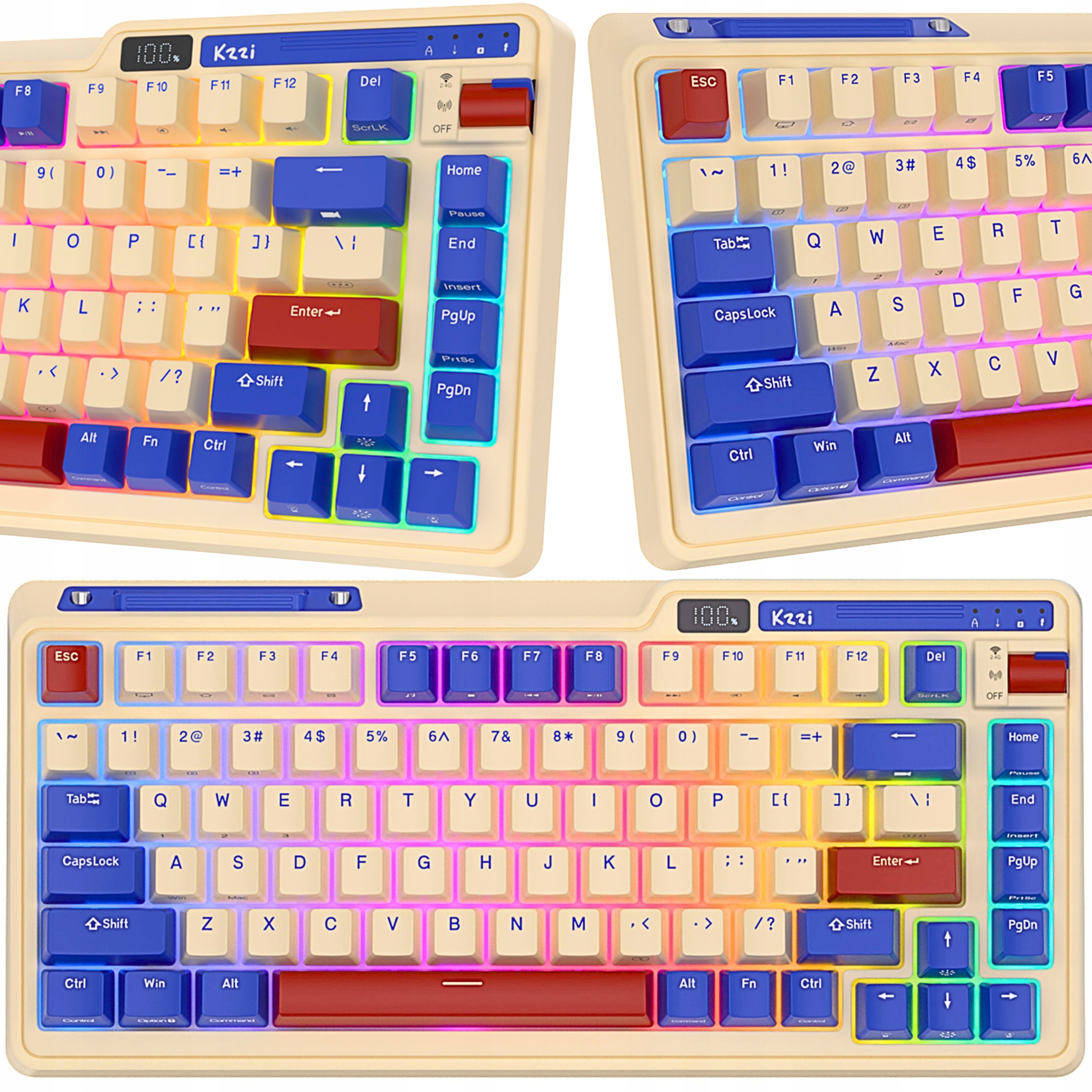 Bezdrátová mechanická klávesnice Royal Kludge K75 Pro Rgb Bluetooth