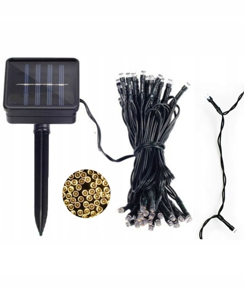 

Girlanda Lampki ogrodowe Solarne 50LED Ciepła