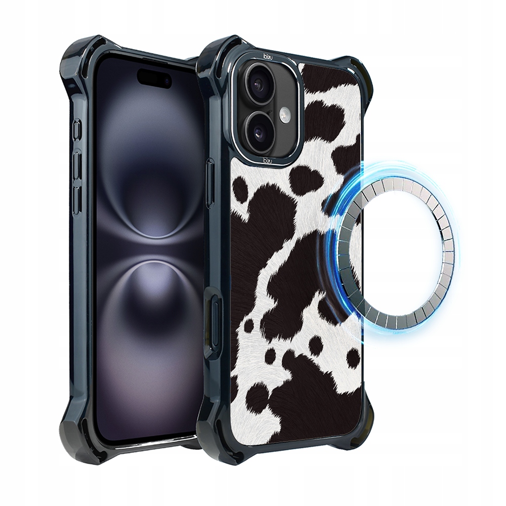 Pouzdro pro iPhone 16 Plus Ibizu DropGuard Ultra s MagSafe, polská kráva