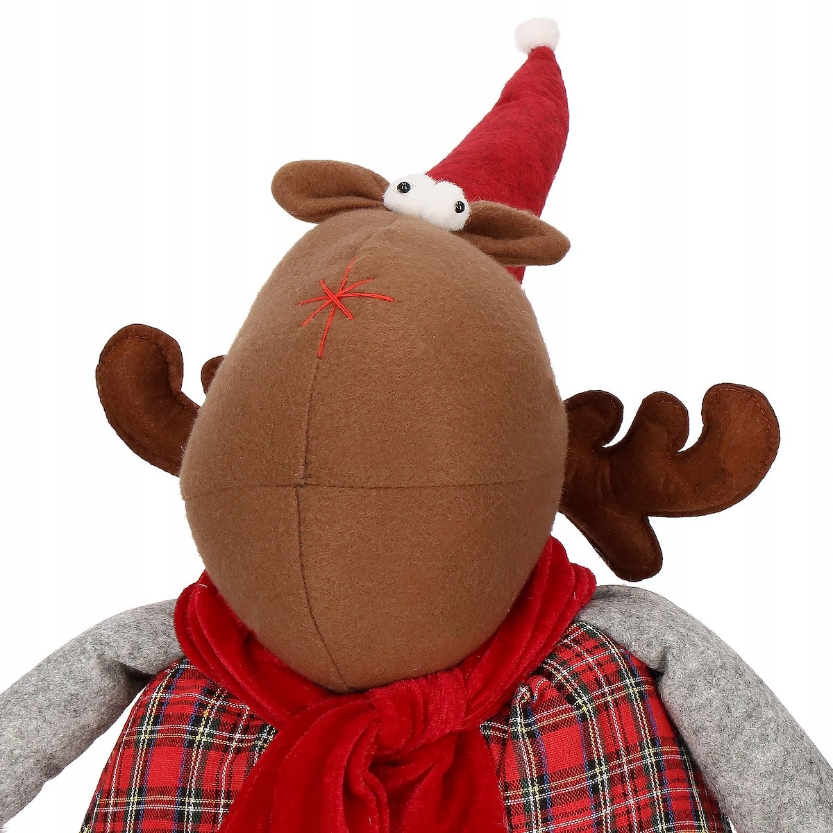 RENIFER ŚWIĄTECZNY TELESKOPOWY POD CHOINKĘ OZDOBA XXL DEKORACJA ŚWIĄTECZNA Motyw renifer