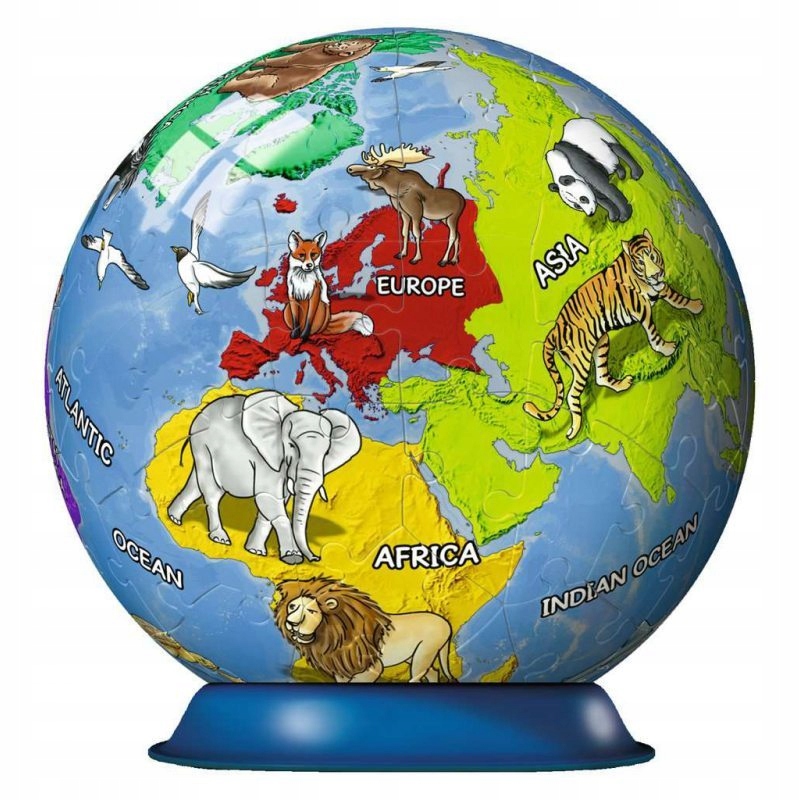 

Puzzle 3D 72 El Dziecinny globus Ravensburger
