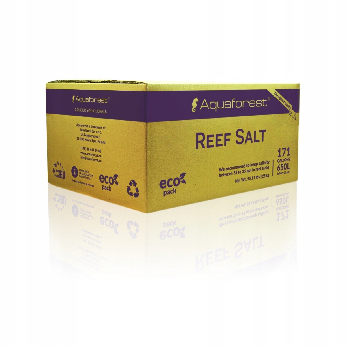 Levně Ideální Sůl Pro Korály Aquaforest Reef Salt 25 Kg Maximální Čistota