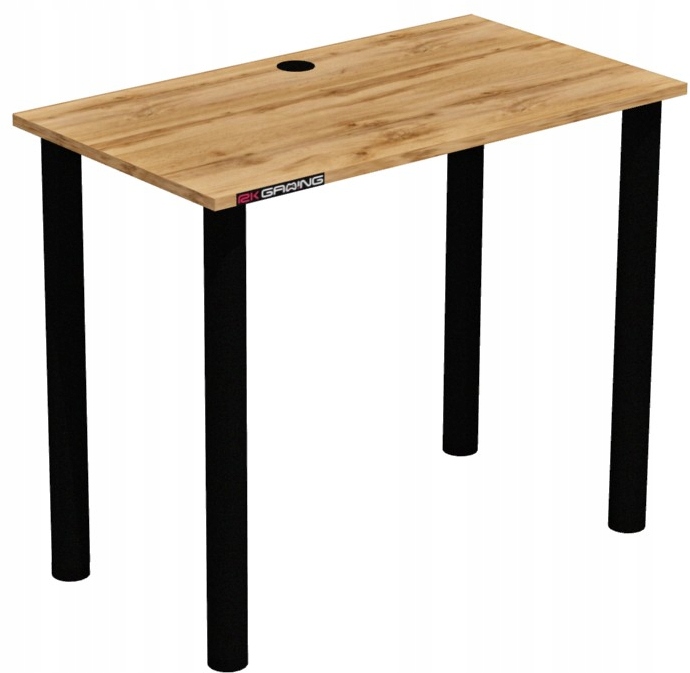 BIURKO GAMINGOWE KOMPUTEROWE GAMING 90x50 DĄB WOTAN