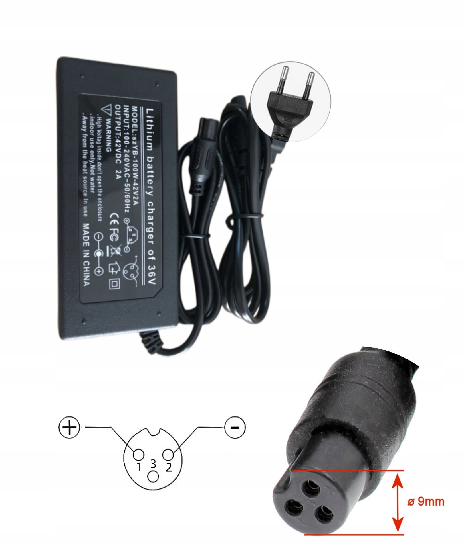 ŁADOWARKA HOVERBOARD DESKA DESKOROLKA ELEKTRYCZNA Kod producenta Ładowarka HB