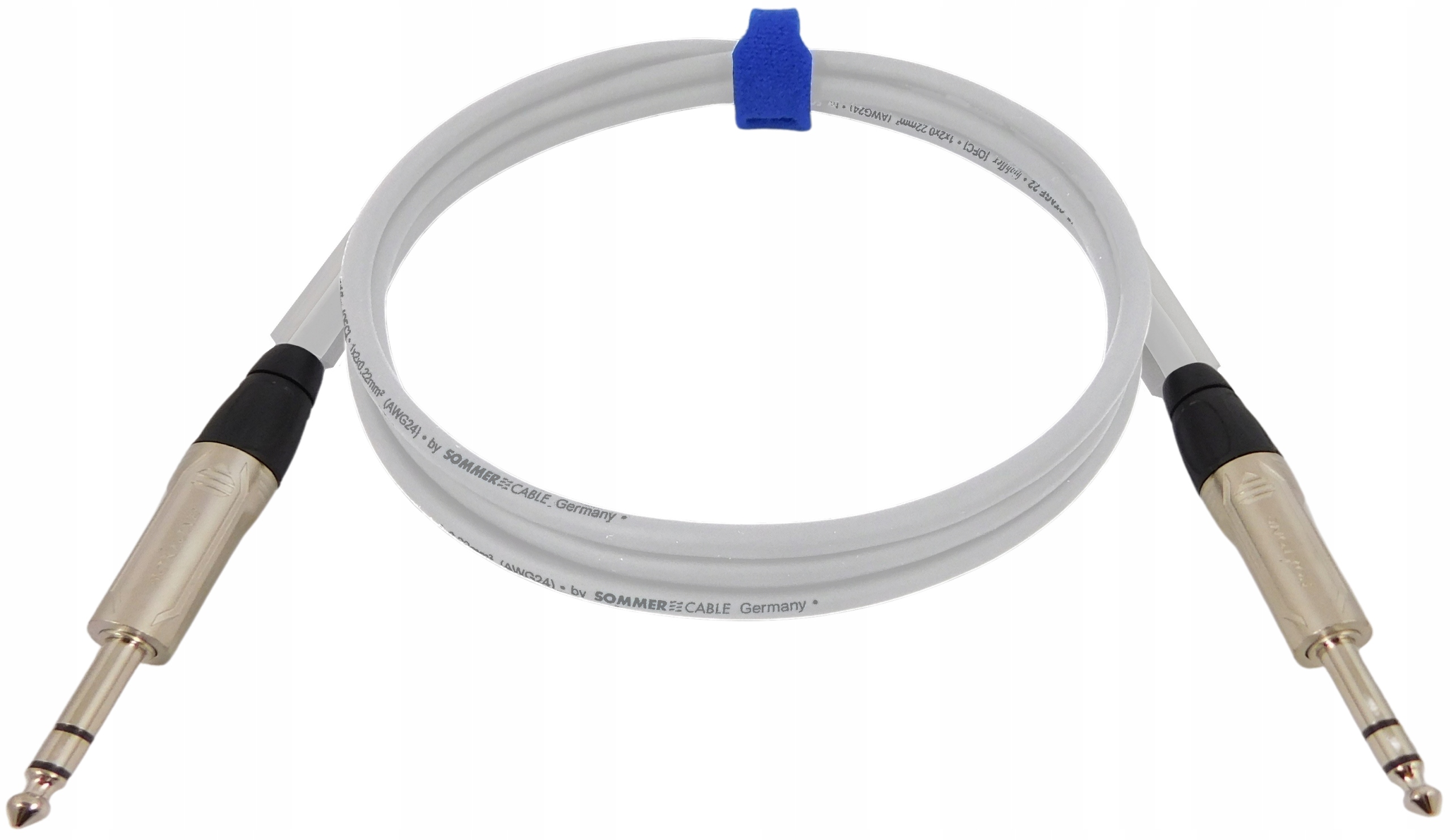 Kabel Sommer Stage Jack 6,3mm Roxtone Stereo 1m