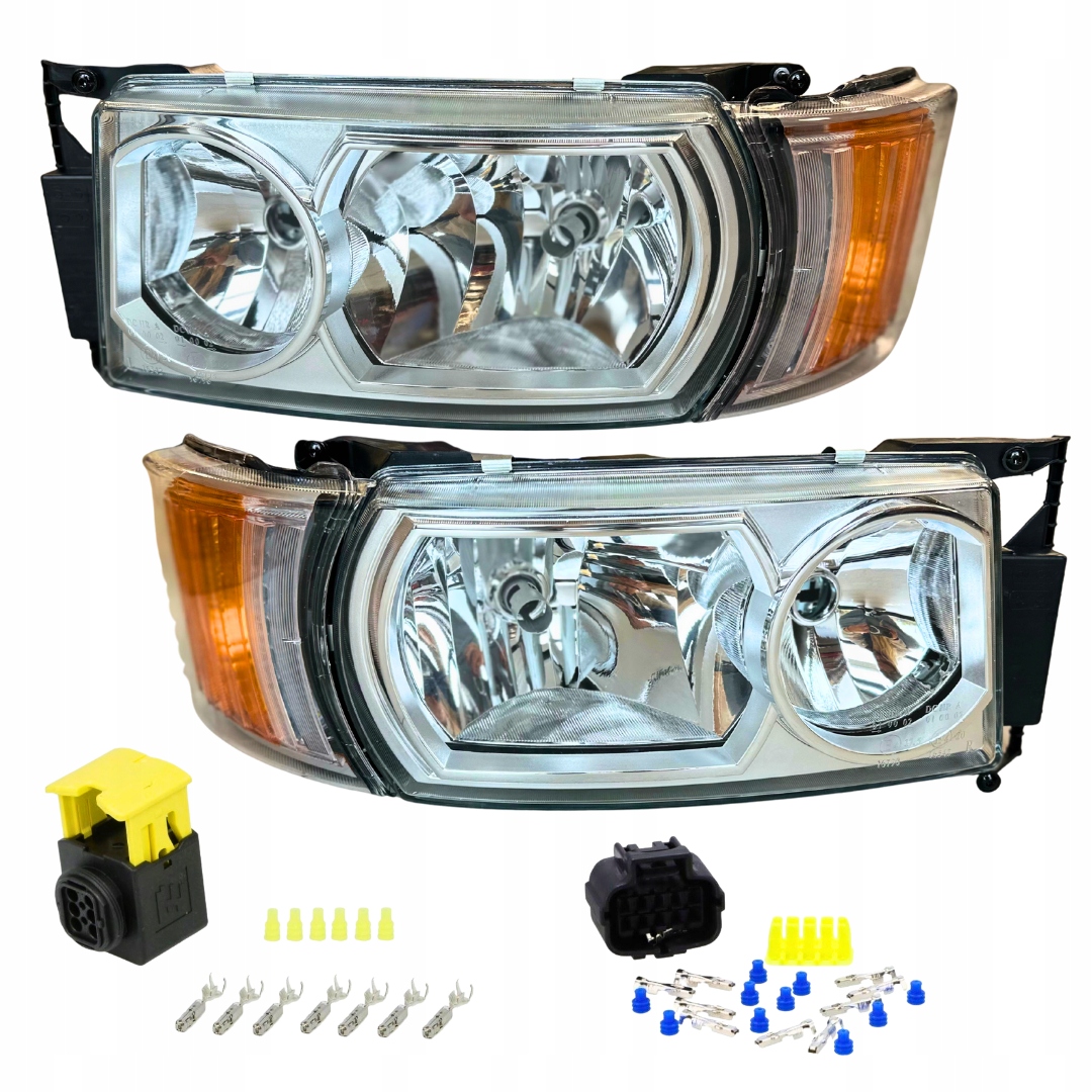 Světlomet Scania 4 R H7 levé pravé konektory Led směrovky L+p