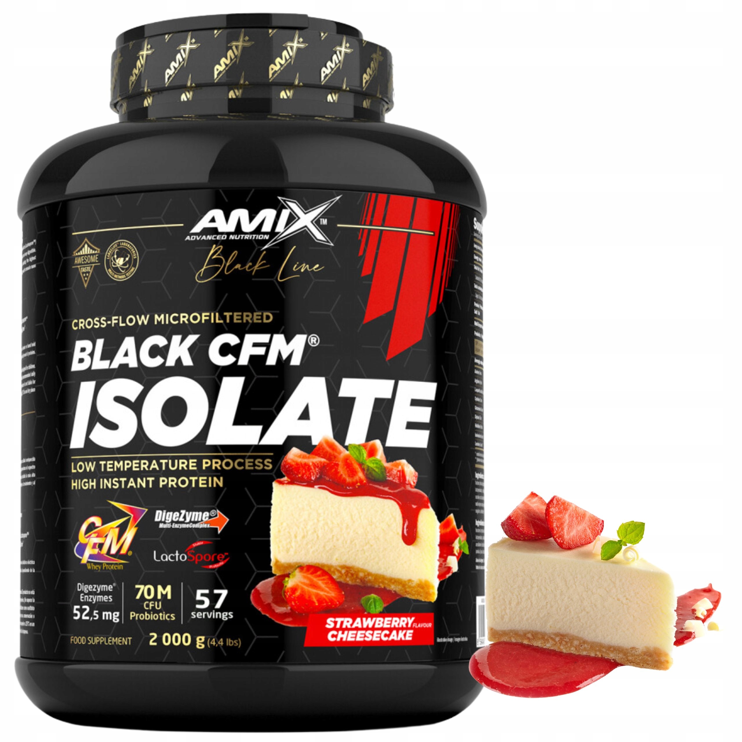 Protein Wpi Protein Proteinový izolát Cheesecake Jahodový Cfm Amix 2 kg