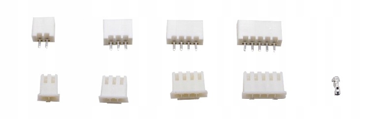 JST Connector 2.54mm Pin 2/3/4/5 zestaw