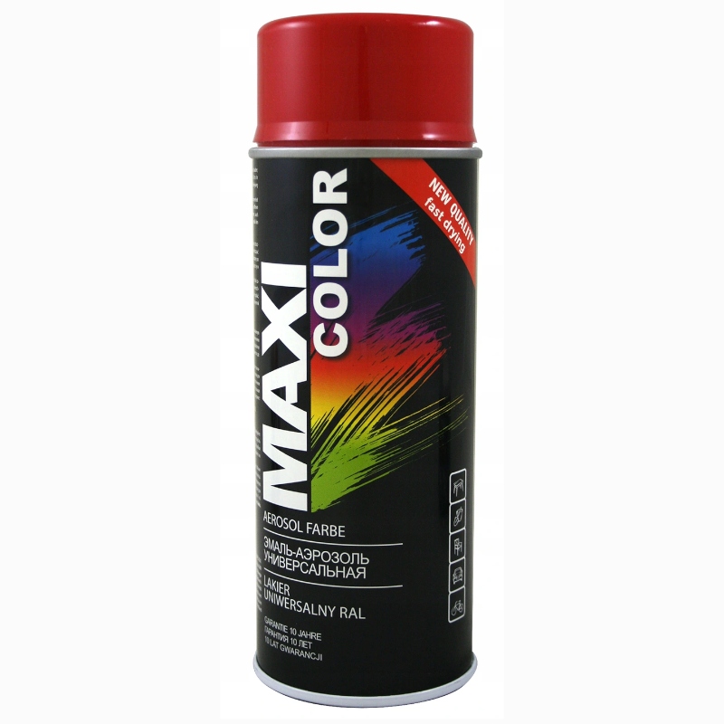 MAXI SPRAY FARBA LAKIER RAL 3002 CZERWONY 400ML