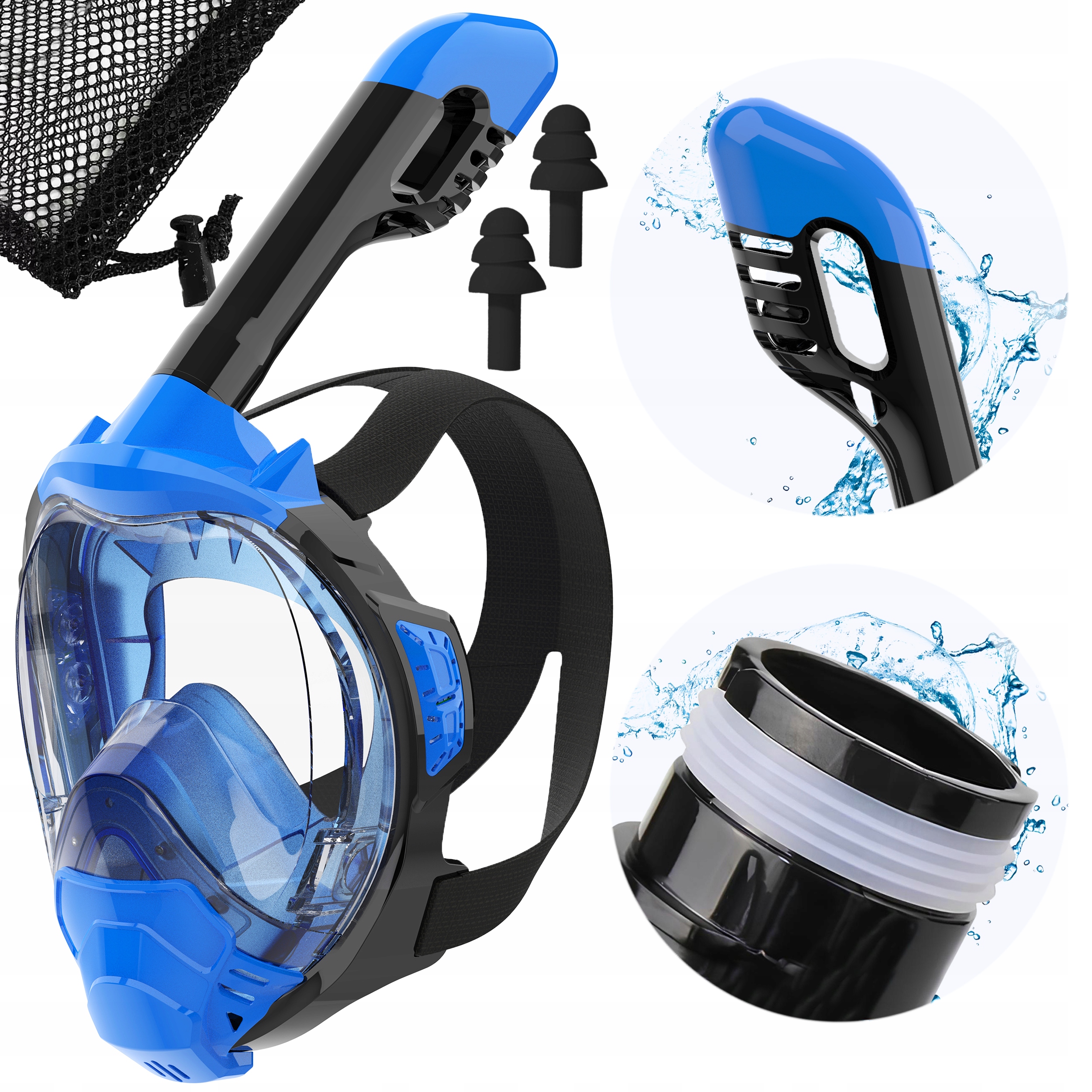 Potápěčské Brýle na potápění a šnorchlování GoPro Celoobličejová Nejvyšší Kvalita L/XL