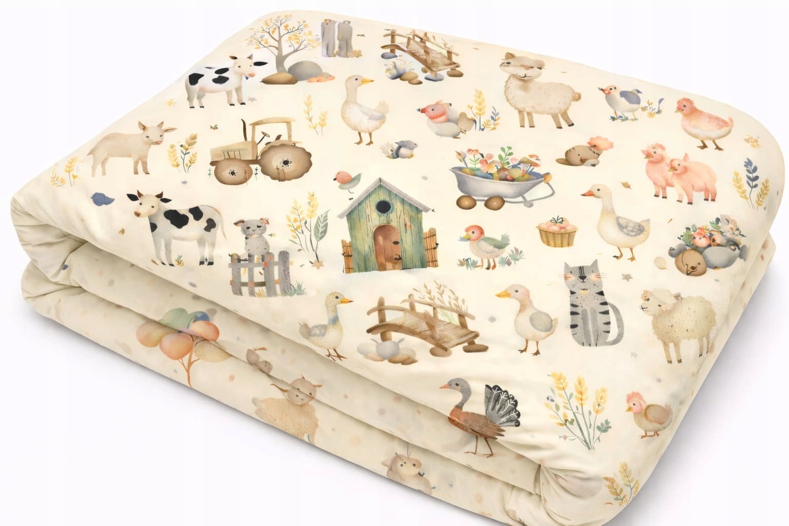 Kołdra obciążeniowa Koc dziecięcy sensoryczny 100x150 3,5 kg farma