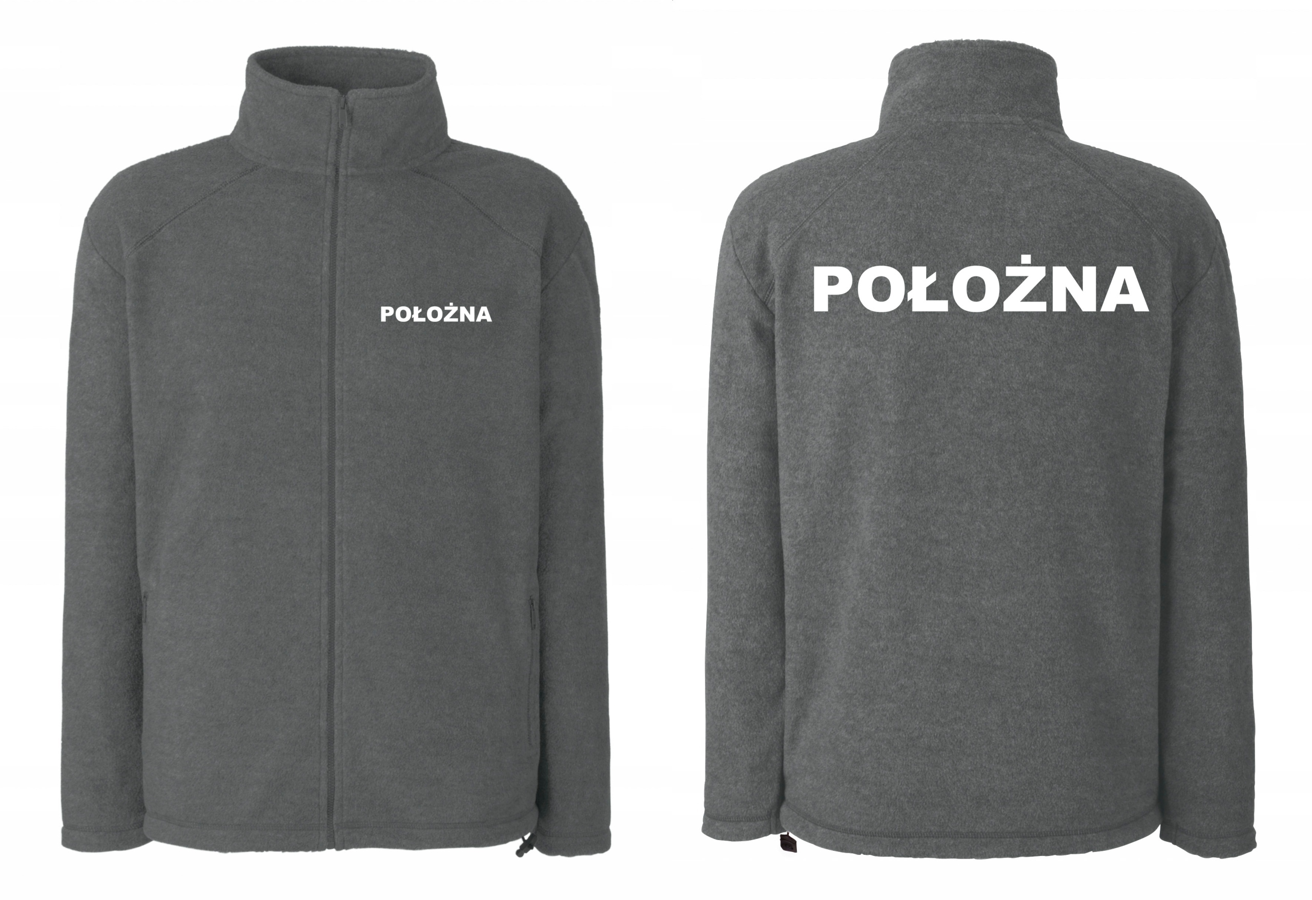 Bluza Polar POŁOŻNA szara XL