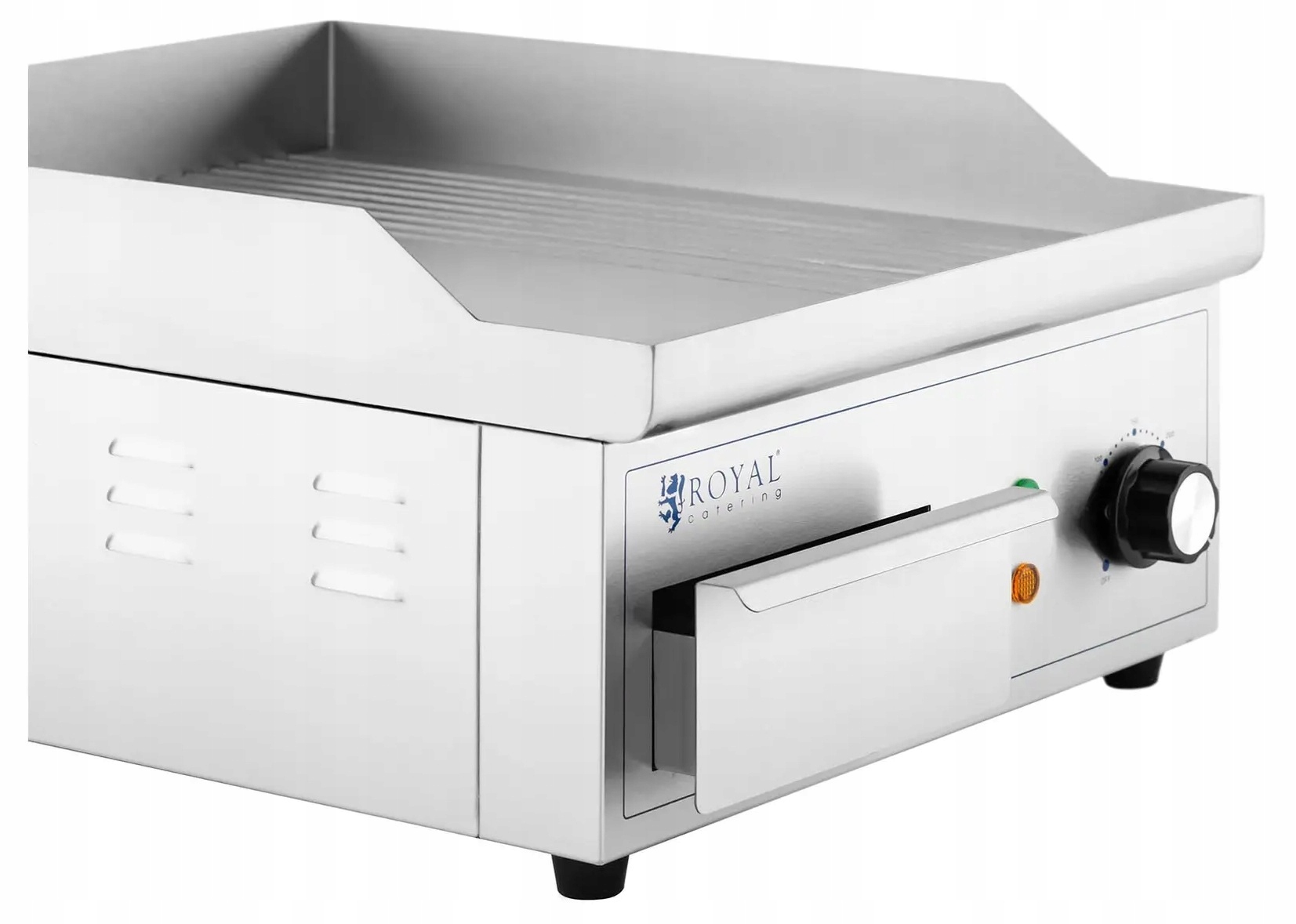 Płyta grillowa gładko ryflow 36x38 2000W Royal Catering RCPG45-M 10012027
