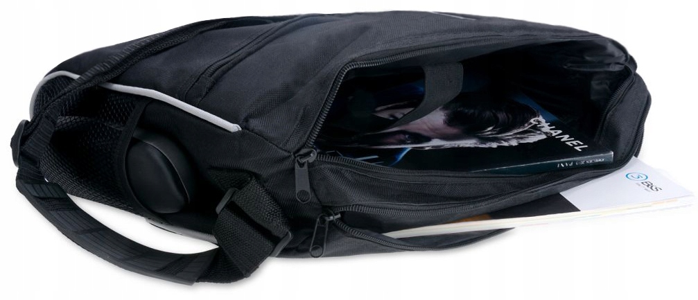 TORBA MĘSKA SZKOLNA DO PRACY NA LAPTOPA DO SZKOŁY A4 HIT CZARNA AKA289 Marka inna